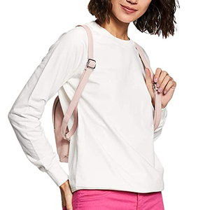 Custom Embroidered Oversize Women <b>Sweatshirt</b> Wholesale Drop Shoulder Crewneck <b>Sweatshirts</b> - Product Image 2