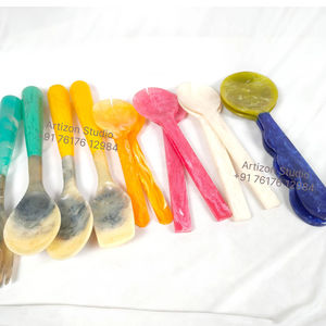 Juego de 2 Tenedores y Cucharas para Ensalada de Resina con Mango Largo, Aptos para Lavavajillas, de Alta Calidad - Product Image 1