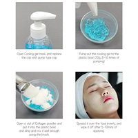 Label privé kit de gel rafraîchissant au collagène coréen végétalien avec poudre pack de masques DR.DRAWING masque en gel apaisant pour la peau Cool VitaminB5