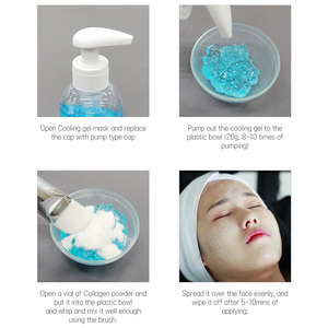 Label privé kit de gel rafraîchissant au collagène coréen végétalien avec poudre pack de masques DR.DRAWING masque en gel apaisant pour la peau Cool VitaminB5 - Product Image 5