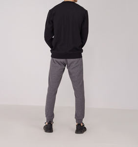 Venta al por mayor de algodón mezclado Hip Hop hombres sudadera cuello redondo felpa suelta Oversize moda - Product Image 2