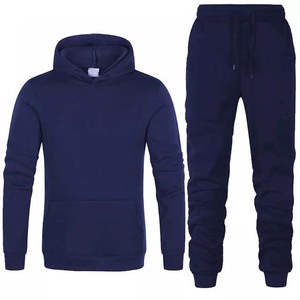 Survêtement décontracté à manches longues pour homme, Jogging, course à pied, veste et pantalon de sport, survêtement 100% coton - Product Image 6