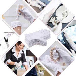 Gants de sécurité 100% coton de haute qualité tissu bonne adhérence gants en tissu de coton pour une utilisation quotidienne manipulation fournissant le gant - Product Image 6