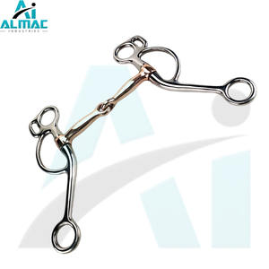 Broca De Filete de puerto alto ALMAC diseñada para un control más fuerte y señales de rienda claras, ideal para sesiones de entrenamiento de jinetes experimentados - Product Image 2