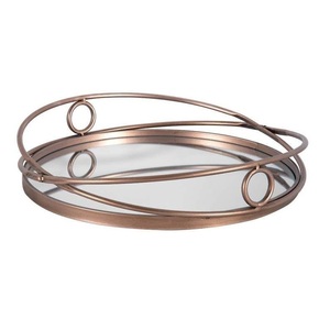 Luxury Eco Friendly Metal <b>Tray</b> Rectangular Snack Dessert Serving <b>Tray</b> - Product Image 5