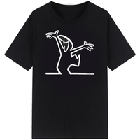 Camisetas La Linea the Line Osvaldo Cavandoli, Estilo Urbano para Hombre y Mujer, Cuello Redondo, Diseño Casual con Logotipo Frontal
