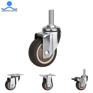 कैस्टर थोक 1 इंच 1.5 इंच 2 इंच म्यूट व्हील पुली वेयरहाउस फर्नीचर टीपीआर व्हील क्रोम यूनिवर्सल व्हील - Product Image 3