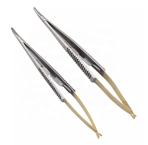 Microaguja de ojo oftálmico de alta calidad, 6 rectos con insertos de carburo de tungsteno | Micro tijeras TC Castroviejo - Product Image 5