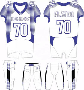 Últimos diseños Tops Uniforme de fútbol americano Jersey de fútbol americano bordado sublimado de alta calidad con pantalones acolchados - Product Image 5