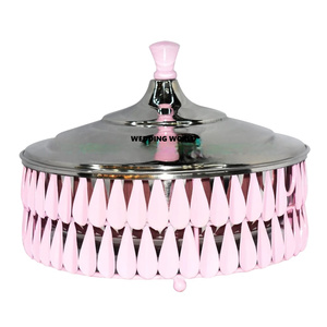 Diseñador de lujo Nuevo Metal Servir cazuelas Calidad superior Hecho a mano Fancy Kitchen Ware Venta al por mayor Calentador de alimentos de metal - Product Image 3