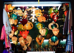 Lanternes en soie de bambou de Hoi An Design élégant du Vietnam - Product Image 6