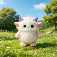 Peluche Monstre Fantastique en Gros, Jouet Doux et Moelleux, Poupée en Peluche Blanche pour Enfants, Cadeau Personnalisé