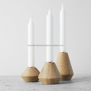 Bougeoir en bois pour décorations de mariage chandelier bougeoir décoratif fête salon décor à la maison - Product Image 1