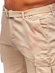 Pantalones cortos rectos Cargo de Color sólido con logotipo y diseño personalizados de la mejor calidad para hombres, pantalones cortos deportivos para hombres, venta al por mayor, OEM ODM - Product Image 2