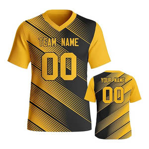 Camiseta de fútbol personalizada para hombre, diseño impreso transpirable con texto personalizado y logotipo disponible, conjunto de tallas grandes, estilo, servicio OEM - Product Image 3