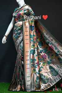 Dernier créateur Soft Silk Paithani Zari Work Pallu Fancy Saree By Fab Zone - Product Image 3