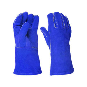 Guantes de soldadura de cuero para todo tipo de clima, guantes de alta elasticidad con palma de pistola para máxima comodidad, dedos completos para una protección adicional - Product Image 6