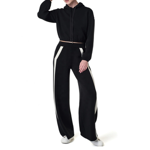 Sudaderas con Capucha Estampadas de Invierno, Moda Casual, Tallas Grandes, Sudaderas Cortas para Mujer, Logotipo Personalizado OEM, Forro Polar, Color Claro, Cremallera - Product Image 6