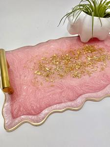 Plateau de service en résine économique, durable et décoratif pour la cuisine et la salle à manger, modèle artisanal personnalisable par M/S SHAAD HANDICRAFTS - Product Image 4