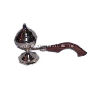 Fournisseur indien de bonne qualité Brûleur d'encens loban Brûleur en laiton métallique disponible à un prix abordable - Product Image 3