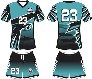 Nuevo Modelo de Uniforme de Fútbol de Alta Calidad, Sólido, Transpirable, Elástico, de Manga Corta, con Logotipo Personalizado, Impresión Digital, 100% Poliéster para Hombre - Product Image 6