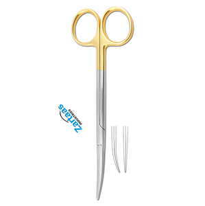 TC metzenbaum กรรไกรสเตนเลสแบบแมนนวล23ซม. เครื่องมือโลหะทังสเตนคาร์ไบด์แบบโค้ง/ตรง - Product Image 4