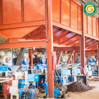 Ligne de production d'huile de palme industrielle complète de 2 tph, projet de moulin à huile de palme au Nigeria