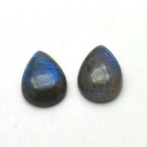 Labradorite naturelle 20x15mm Cabochon poire 15.2Cts dos plat haute qualité pierres précieuses en vrac fabrication de bijoux grossiste fabricant - Product Image 4