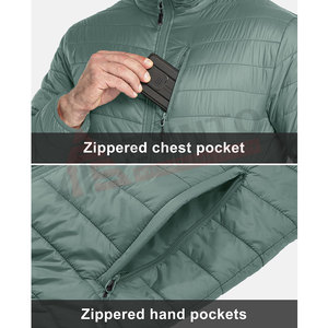 Veste matelassée à la vente chaude, en nylon/polyester, veste d'hiver de haute qualité, veste matelassée pour hommes - Product Image 5