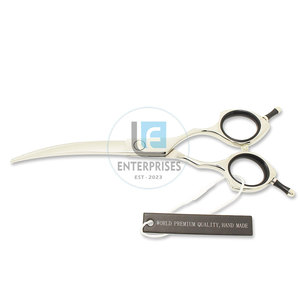 Ciseaux de toilettage pour animaux de compagnie en acier inoxydable courbé, de haute qualité, de conception récente, faciles à utiliser, réutilisables, écologiques et simples - Product Image 3