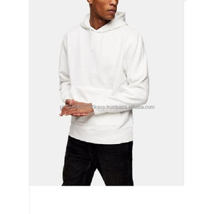 Prix de gros Sweat à capuche court pour homme 100% coton Blanc Épais French Terry Qualité Luxe Poids lourd Surdimensionné - Product Image 3