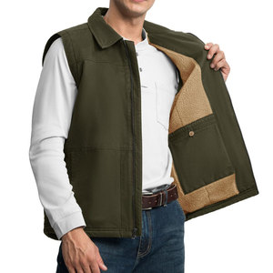 Chaleco de Lona con Logotipo Personalizado para Hombre, Sin Mangas, con Cuello Camisero, de la Mejor Calidad, Transpirable, para Invierno - Product Image 3