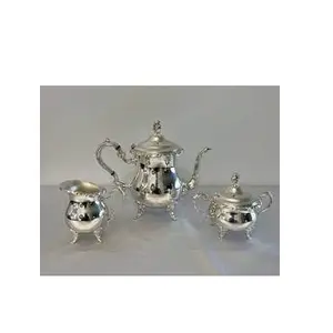 Handmade Design Tableware Decoration Tea Set Direct Factory Sales Tea Coffee Server Kettle Set Manufacture in India