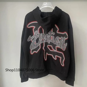 เสื้อคลุมคาร์ดิแกนถักโครเชต์วินเทจ แต่งซิป ลายพิมพ์ฮอตดริลล์ สไตล์อินเทรนด์ สำหรับฤดูใบไม้ร่วงและฤดูหนาว รับผลิตแบบ ODM - Product Image 6