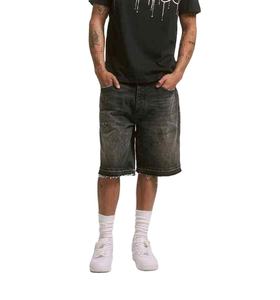 กางเกงยีนส์ขาสั้นผู้ชายสไตล์ใหม่สั่งทำพิเศษ แต่งขาดแบบดิสเทรส สีพื้น ผลิตในปากีสถาน มีจำหน่ายแล้ว - Product Image 5