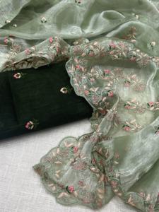 New 2024 Designer Outfit High on Demand Modern Style Best Jimichu Shifon <b>Saree</b> Embroidery Work World Wide Exporter for <b>Sale</b> - Product Image 6