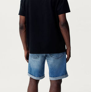 Shorts de Mezclilla de Verano para Hombre de Alta Calidad, Servicio OEM al por Mayor, Estilo Vintage Urbano, Corte Holgado, Desgastado, Roto y Elegante - Product Image 2