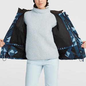 Proveedor OEM chaqueta de esquí para mujer personalizada con impresión de logotipo de tela impermeable transpirable y ropa de etiqueta privada - Product Image 4