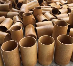 Tasse en bambou écologique durable/tasse en fibre de bambou avec couvercle et paille/tasse en bambou de taille personnalisée 150-500ml - Product Image 5