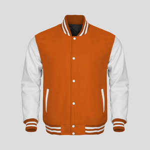 Veste universitaire en gros, veste de baseball brodée, coupe-vent en polaire, veste de baseball universitaire pour hommes - Product Image 4