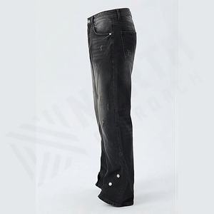 Pantalones Vaqueros de Mezclilla para Hombre 2025, Pantalones Ajustados, Vaqueros Ajustados para Hombre, Venta al por Mayor de Fábrica, Transpirables, Rectos, Servicio OEM - Product Image 3