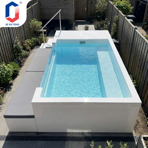 Piscine en fibre de verre avec canapé – Système de piscine complet pour hôtels, villas et complexes hôteliers, incluant chauffage et filtre. - Product Image 1