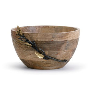 Vajilla Ensalada Sopa Cuenco para servir Navidad Marrón Granada Acento Cuenco de madera para el hogar Utensilios de cocina Adornos en buen precio - Product Image 6