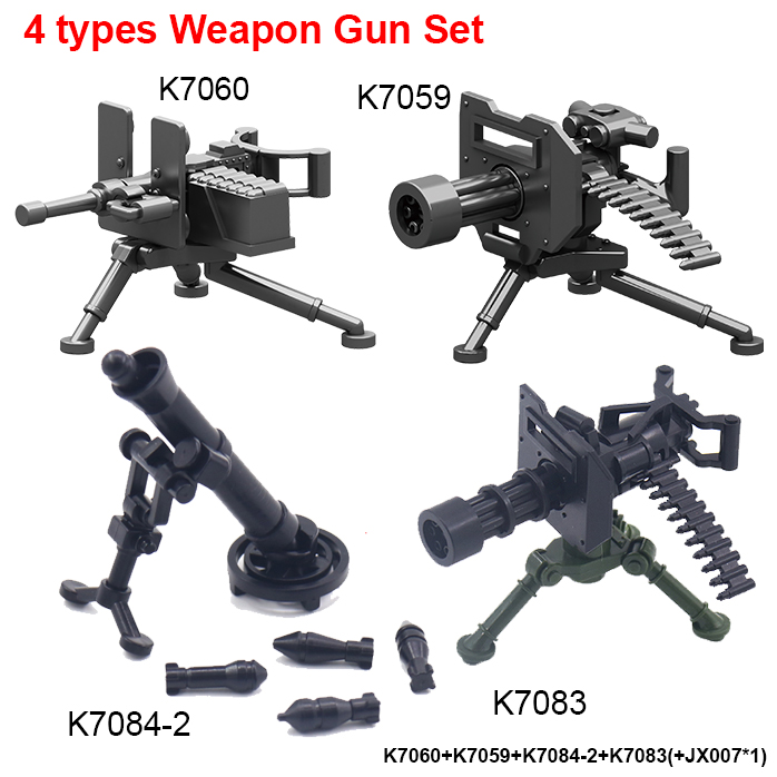 Ensemble d'armes à feu de 4 types