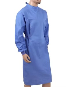 ชุดคลุมและชุดแพทย์ผ้าฝ้ายคุณภาพพรีเมียมแบบ OEM สำหรับผู้ป่วยและบุคลากรทางการแพทย์ ผลิตจากผ้า Worsted สำหรับใช้ในโรงพยาบาล พร้อมบริการสกรีนโลโก้ตามสั่ง - Product Image 5