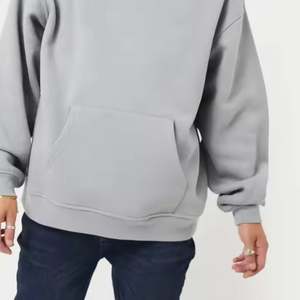 Sudadera con capucha de gran tamaño de avena 80% Algodón 20% poliéster estilo jersey con dobladillo cruzado puños hombros caídos 100% Material de algodón - Product Image 6