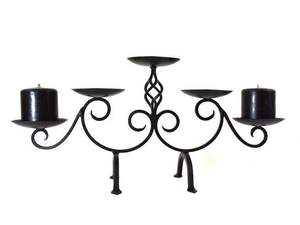 Candelabros para interiores de Metal negro más vendidos en Europa, montados en la pared para decoración del hogar para Navidad - Product Image 3