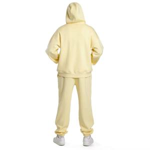 Most Trendy Cut <b>and</b> Sew Winter 2 Pc Tracksuit Sets Thick <b>Hoodie</b> & <b>Matching</b> <b>Jogger</b> Sweatpants Two Piece Cotton Men's Sweatsuit - Product Image 4