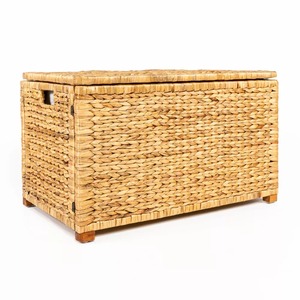 Functional water hyacinth box <b>large</b> <b>storage</b> container good price weave <b>trunk</b> chest wholesale - Product Image 5