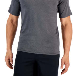 เสื้อรัดกล้ามเนื้อแขนสั้นสำหรับผู้ชายไซส์ใหญ่ สำหรับกีฬา MMA ยิม และออกกำลังกาย สีเทา รับสกรีนโลโก้ ป้องกันรังสียูวี 50 ผลิตจากไนลอนและสแปนเด็กซ์ - Product Image 3